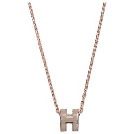 Hermès Collana da donna Mini Pop Maronglace Rose Gold Rosa