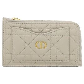 Christian Dior Caro Cosmos Card Case Sand