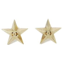 Chanel 95862 Gold Stud Earrings Golden