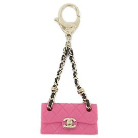 Portachiavi Chanel ABA121 Nero Rosa