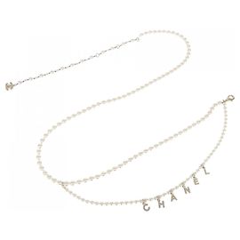Cinto Chanel White Standard Branco
