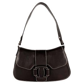 Bolsa de ombro em couro Vara Salvatore Ferragamo Marrom