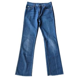 Gucci Blue Denim Flare Jeans Blue