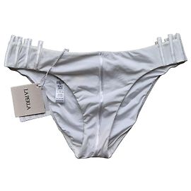La Perla Perizoma Bianco con Dettagli Plissettati Bianco