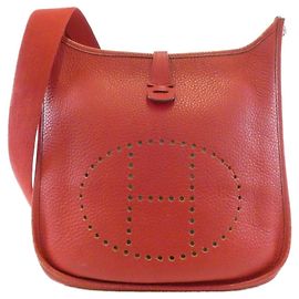 Hermès Borsa a tracolla Hermes Evelyne PM Rosso
