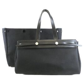 Hermès Hermes Herbag Cabas Handbag Black