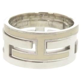 Hermès Anillo Move H #52 en plata de ley 925 Plata Crudo