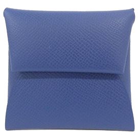 Hermès Hermes Bastia Verso Coin Case Blue