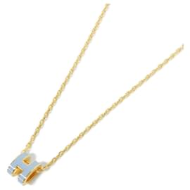 Hermès Collana Pop H MINI Hermes Blu D'oro