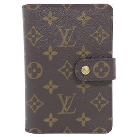 Portafoglio Louis Vuitton Monogram Porte Papier Zip Marrone