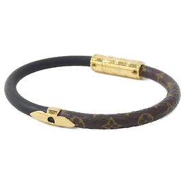 Louis Vuitton Monogram Charm Bracelet Black
