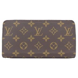 Louis Vuitton Monogram Zippy Wallet Brown
