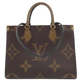 Bolsa Louis Vuitton Monogram Giant OnTheGo MM Marrom