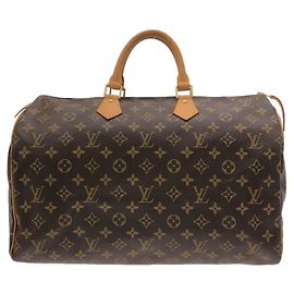 Sac Boston Louis Vuitton Monogram Speedy 40cm Marron