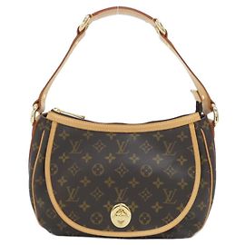 Bolsa de Ombro Louis Vuitton Monogram Tulum PM M40076 Marrom