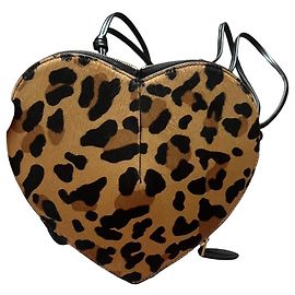 Alaïa Le Coeur sac cœur imprimé léopard Noir Imprimé léopard