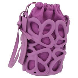 Bolso Loewe Anagram Inflated em lona e silicone Roxo