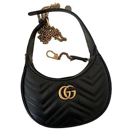 Gucci Marmont Mini borsa a tracolla nera Nero