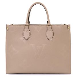 Borsa Tote Louis Vuitton Onthego MM Monogram Empreinte Grigio