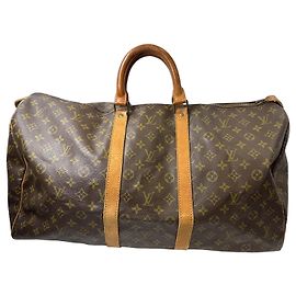 Louis Vuitton Keepall Monogram Canvas 55 Marron