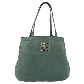 Sac cabas Fendi Vintage en cuir Vert