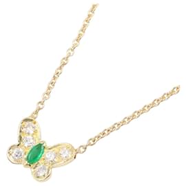Collar Papillon de Esmeralda y Diamantes Van Cleef & Arpels Dorado Otro Verde
