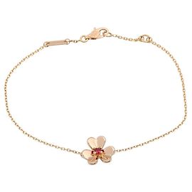 Bracelet Frivole Mini Ruby Van Cleef & Arpels Rouge Doré