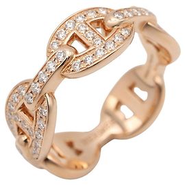Hermès Anello Enchainée PM Diamante Hermes D'oro Altro