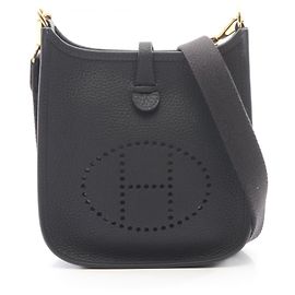 Borsa a tracolla Hermès Evelyne TPM Caban Blu navy