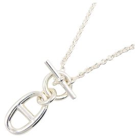 Collar Hermès Chaine d'Ancre Amulette Plata