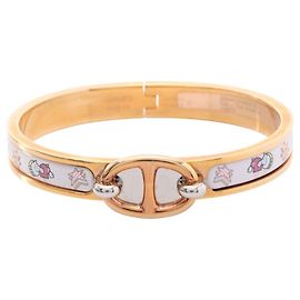 Hermès Hermes Mini Click Chaine d'Ancre Funny Ice Cream Bangle Blanco Multicolor Dorado