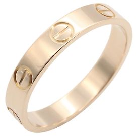Cartier Mini Love Ring in 18K Pink Gold Golden