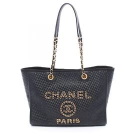 Chanel Deauville Tote Bag Black