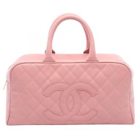 Borsa Bowling Chanel Matelassé Coco Mark Rosa