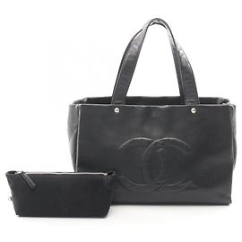Borsa Tote Chanel Matelassé Large Coco Mark Nero