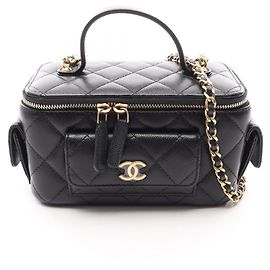 Bolsa de Vanity Matelassé Chanel Preto