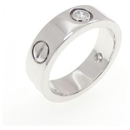 Cartier Love Half-Diamond Band Ring Other