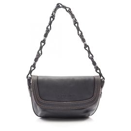 Borsa a tracolla in pelle nera Loewe Nero