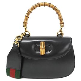 Gucci Bamboo 1947 Handbag Black