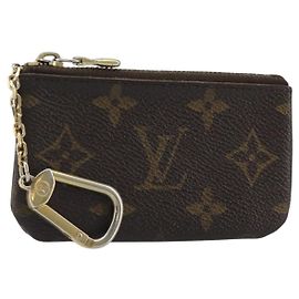 LOUIS VUITTON Monogram Pochette Cles Monedero M62650 LV Auth hk3946 Monograma