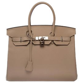 Hermès Bolsa HERMES Birkin 35 em Couro Cinza - 103760 Cinza