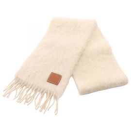 Echarpe de mohair bege Loewe Bege