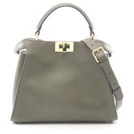 Bolsa Fendi Peekaboo Essentially 2-Way Caqui