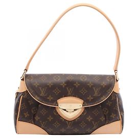 Bolsa de Ombro Louis Vuitton Beverly MM Monogram Marrom Monograma