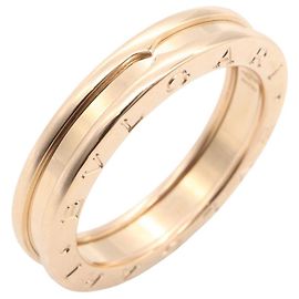 Bulgari Bvlgari B-zero1 18K Pink Gold Band Ring Golden