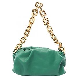 Borsa Pouch e Borsa a Spalla in Pelle Verde Bottega Veneta Verde