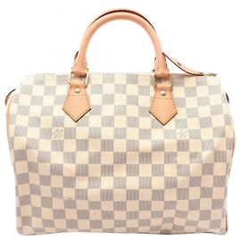 Bolsa Louis Vuitton Speedy 30 Damier Azur Branco