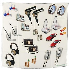 Sciarpa e foulard Louis Vuitton Stickers Multicolore Crudo