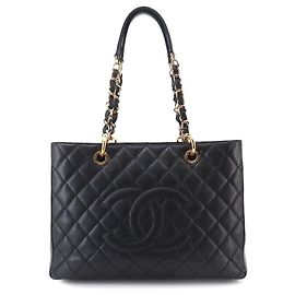 Sac cabas Chanel Matelasse Grand Chain Noir