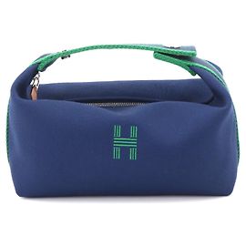 Hermès Hermes Bride a Brac PM Handbag Black Blue Green